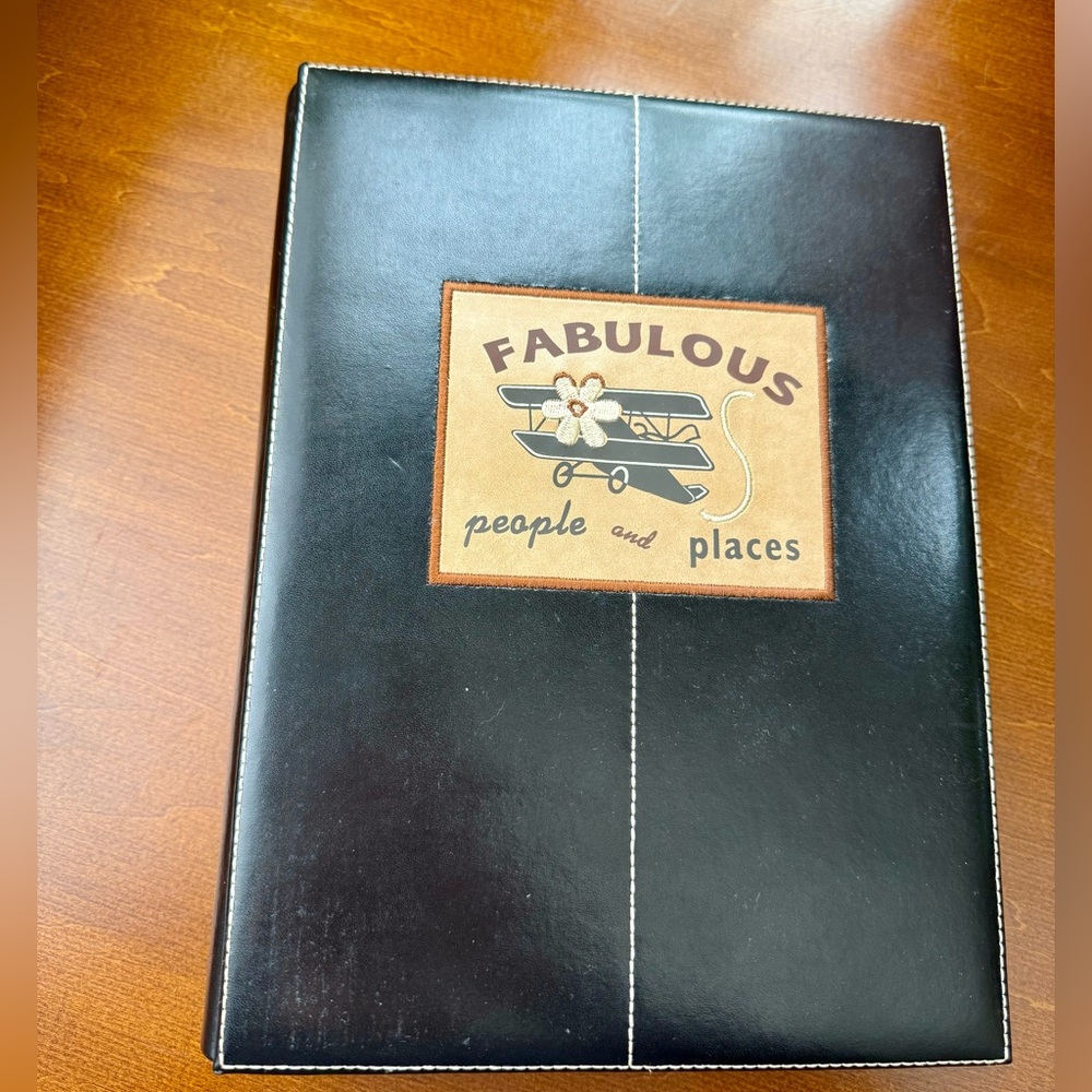 Genuine leather 4x6 photo album